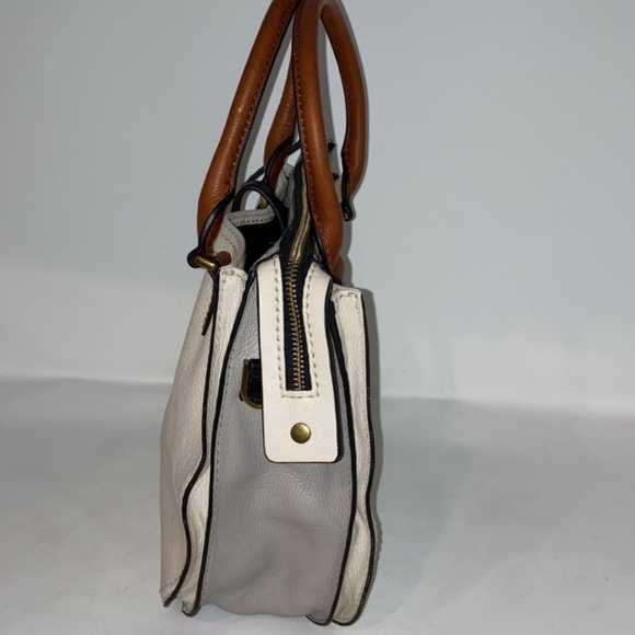 Fossil Ryder  color block leather satchel purse - Picture 2 of 8